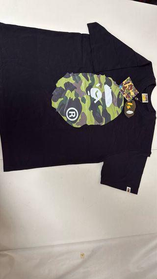 Camiseta BAPE Negra Camuflaje Talla L