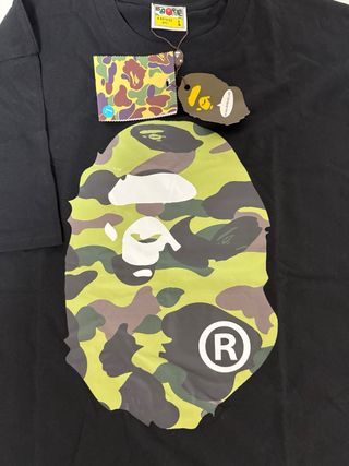 Camiseta BAPE Negra Camuflaje Talla L
