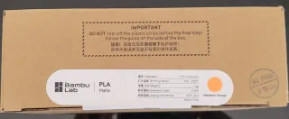 Filamento Bambu Lab PLA Matte Naranja