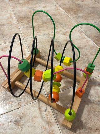 Juguete Educativo Montessori Madera Cuentas