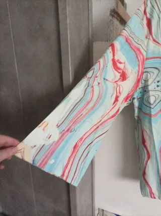 Blusa Talla Grande 5XL Estampado Marmoleado