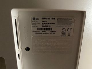 Monitor LG Blanco 28 smart tv