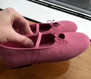 Bailarinas rosas para niña Talla  28