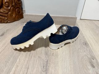 Zapatos Oxford Bosanova Azul Talla 37
