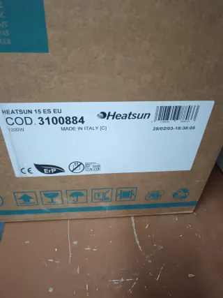 Calentador Eléctrico Heatsun 15 ES EU