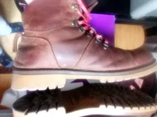 Botas bajas de piel marrón Talla 43 Botines