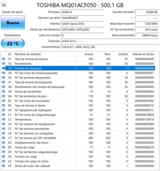 Discos duros HDD Sata 500gb 7200rpm 2,5"