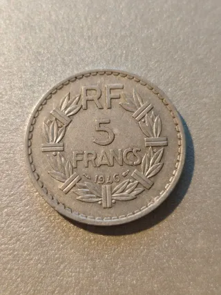 Lote 2 Monete 5 Franchi RF Francia 1945 1946