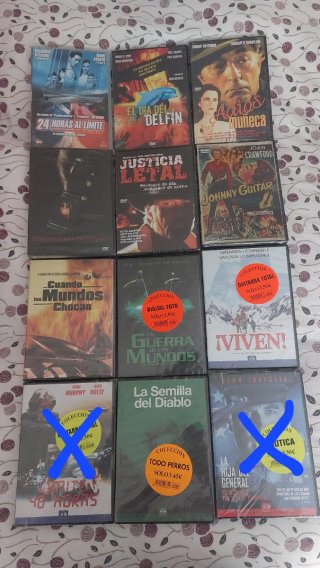 Lote  Películas DVD Acción, Terror, Comedia
