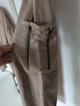 Completo uomo beige con zip