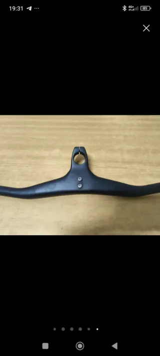 Manillar carbono Syncros integrado 740x90mm