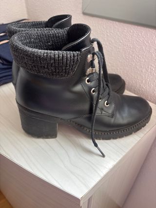 Botas mujer talla 39 sintético negro