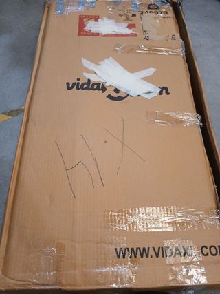 Mesa de centro cristal y metal plateado