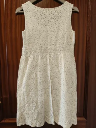 Vestido Loft Blanco Encaje