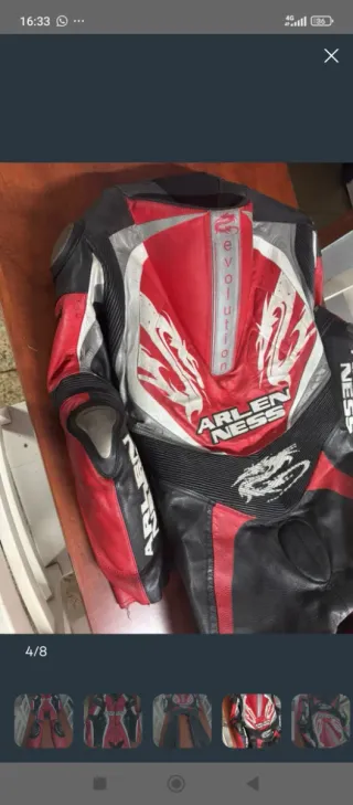 TrajeMoto Arlen Ness1 Pieza talla S cambio por M