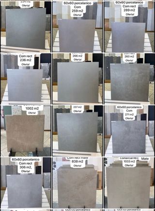 Azulejos Porcelánicos 60x60 rect en com.