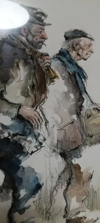 Dos acuarelas antiguas