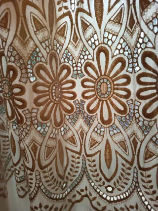 Preciosas cortinas bordadas