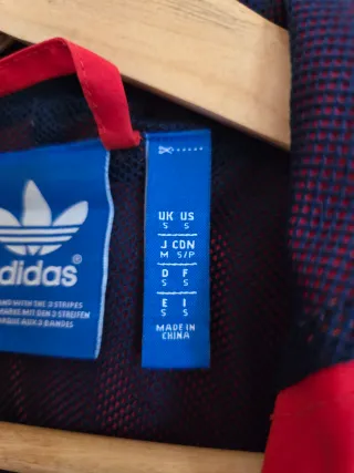 Chaqueta cremallera sudadera Adidas Roja y Azul