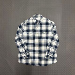 Camisa Vintage Xadrez Azul Algodão XL Flanela