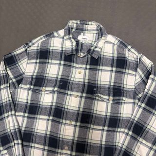 Camisa Vintage Xadrez Azul Algodão XL Flanela