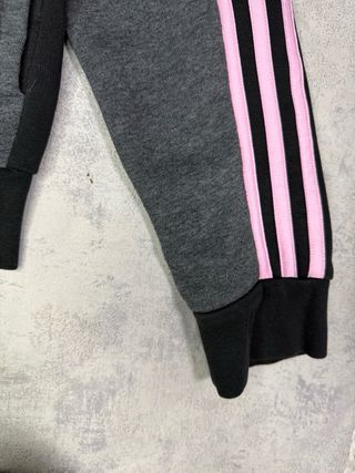 Chaqueta Adidas Bomber Mujer Gris Rosa