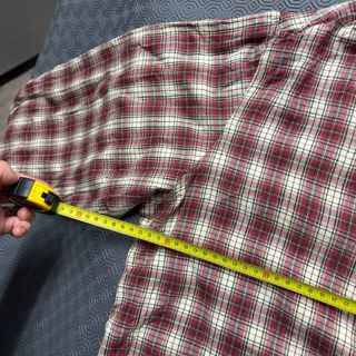 Camisa Xadrez Vintage Vermelha M Retro flanela