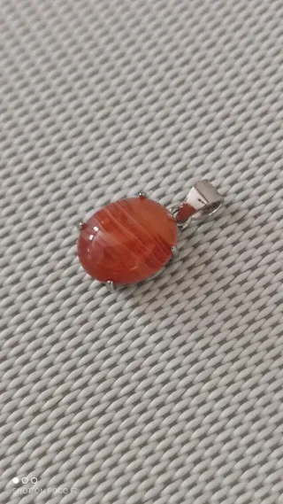 Colgante Cornalina Plata 925.