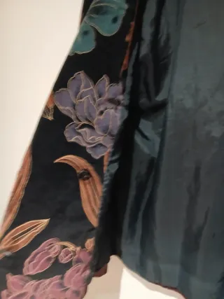 Americana Vintage Floral Negra Morada