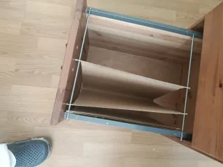 Mesa madera maciza con cajones y archivador