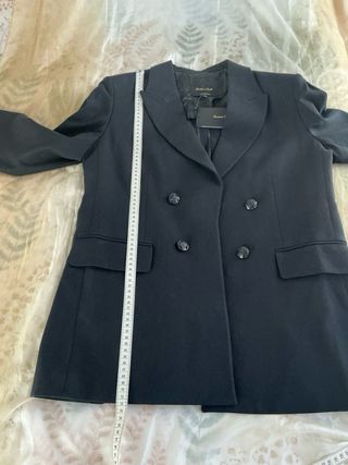Blazer Massimo Dutti Negro Talla 44 Nuevo