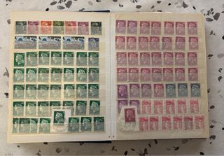 Lote de sellos postales franceses