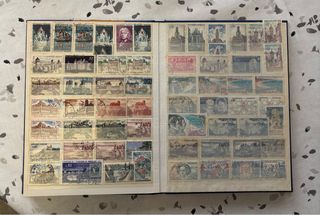 Lote de sellos postales franceses