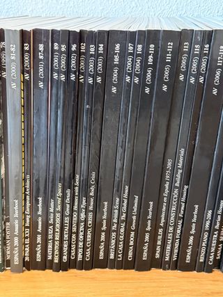 Lote revistas Arquitectura Viva + AV Monografías