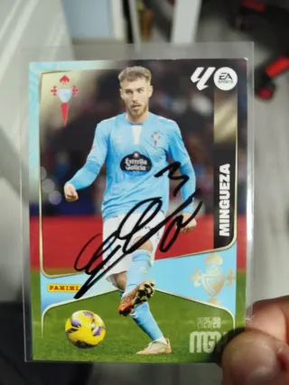 Cromo Minguenza Firmada