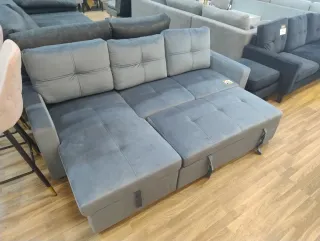 Sofá Chaise Longue Gris Pau LD