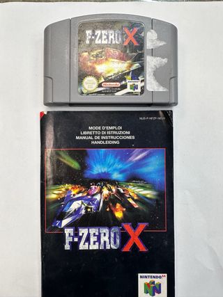 F-Zero X N64 Cartucho y Manual
