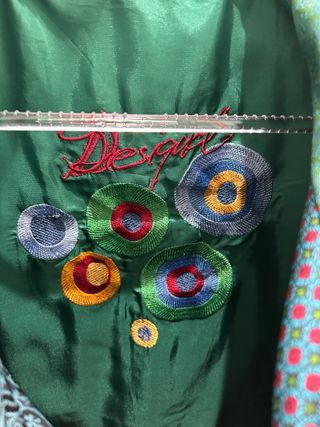 Abrigo Desigual Patchwork Verde