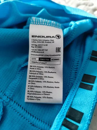 Maillot Endura Talla L Azul Marino