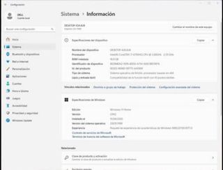 Dell i7 Táctil 16GB RAM 256GB SSD Nvidia 4GB