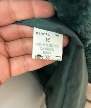 Chaleco pelito verde esmeralda Talla M