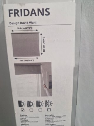 Estor FRIDANS IKEA Gris