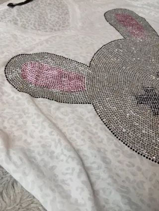 Philipp Plein Crystal Teddy T-Shirt - Off-White M