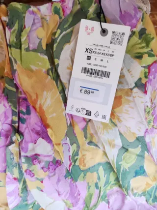 Vestido largo estampado floral