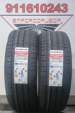 205 55 16 V KUMHO RUEDA NUEVA YA MONTADA