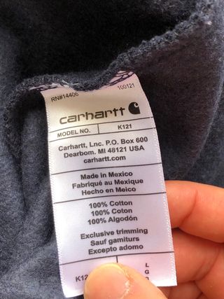 Sudadera Carhartt Azul Marino con Gorro