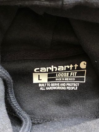 Sudadera Carhartt Azul Marino con Gorro