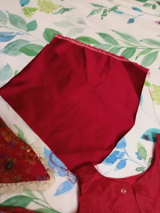 Traje fallera niña + retal zapatos