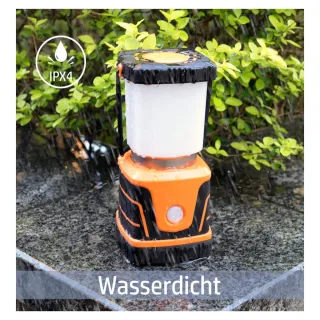 Lámpara LED Camping Naranja y Negra