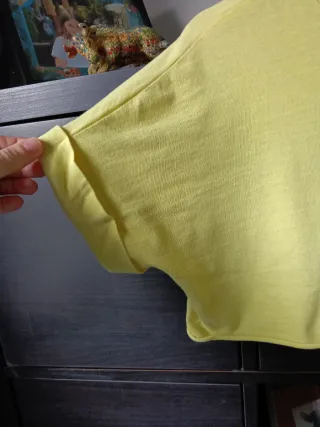 Camiseta Crop Top estilo holgado XS Inside Amarill